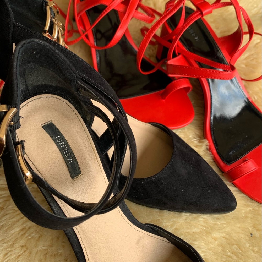 Two pairs Forever 21 shoes
